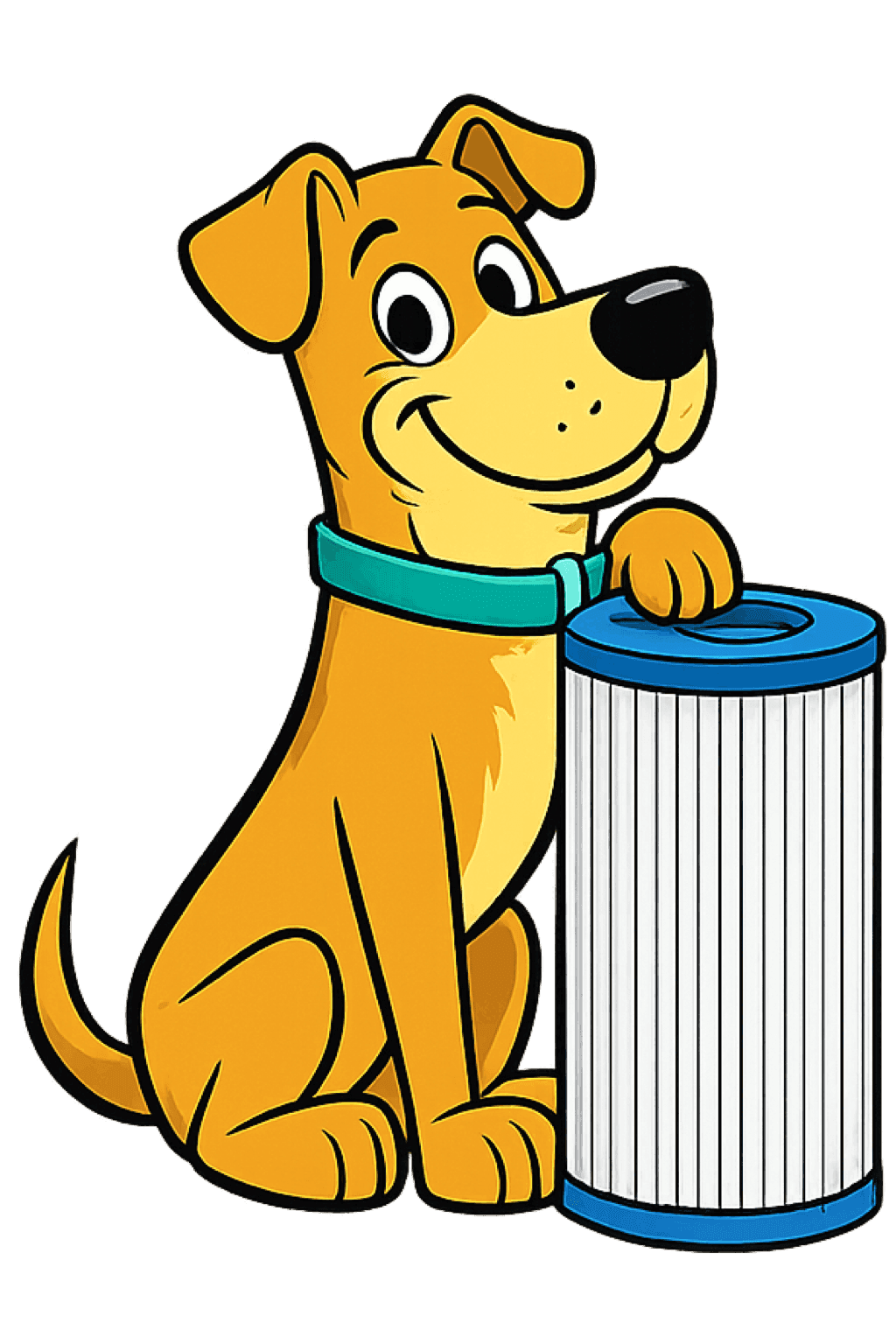 Felix, the friendly FilterHound mascot
